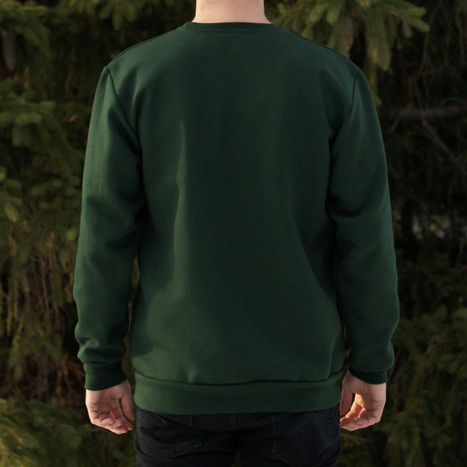 Embroidered Fox Sweatshirt - Forest