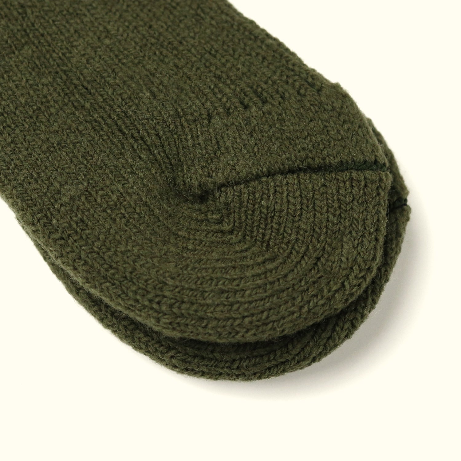 Wool Slipper Socks – Olive