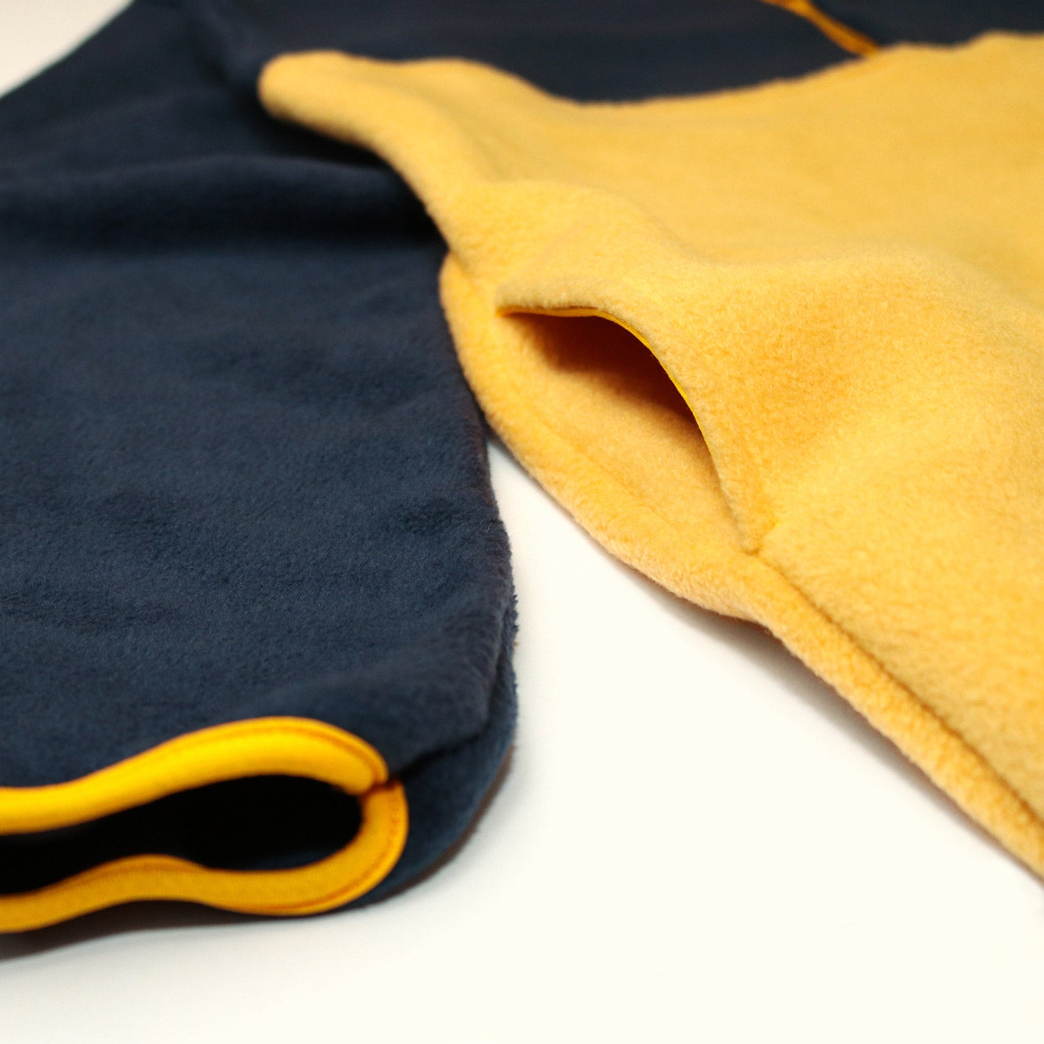 Fleece Jacket – Mustard & Navy