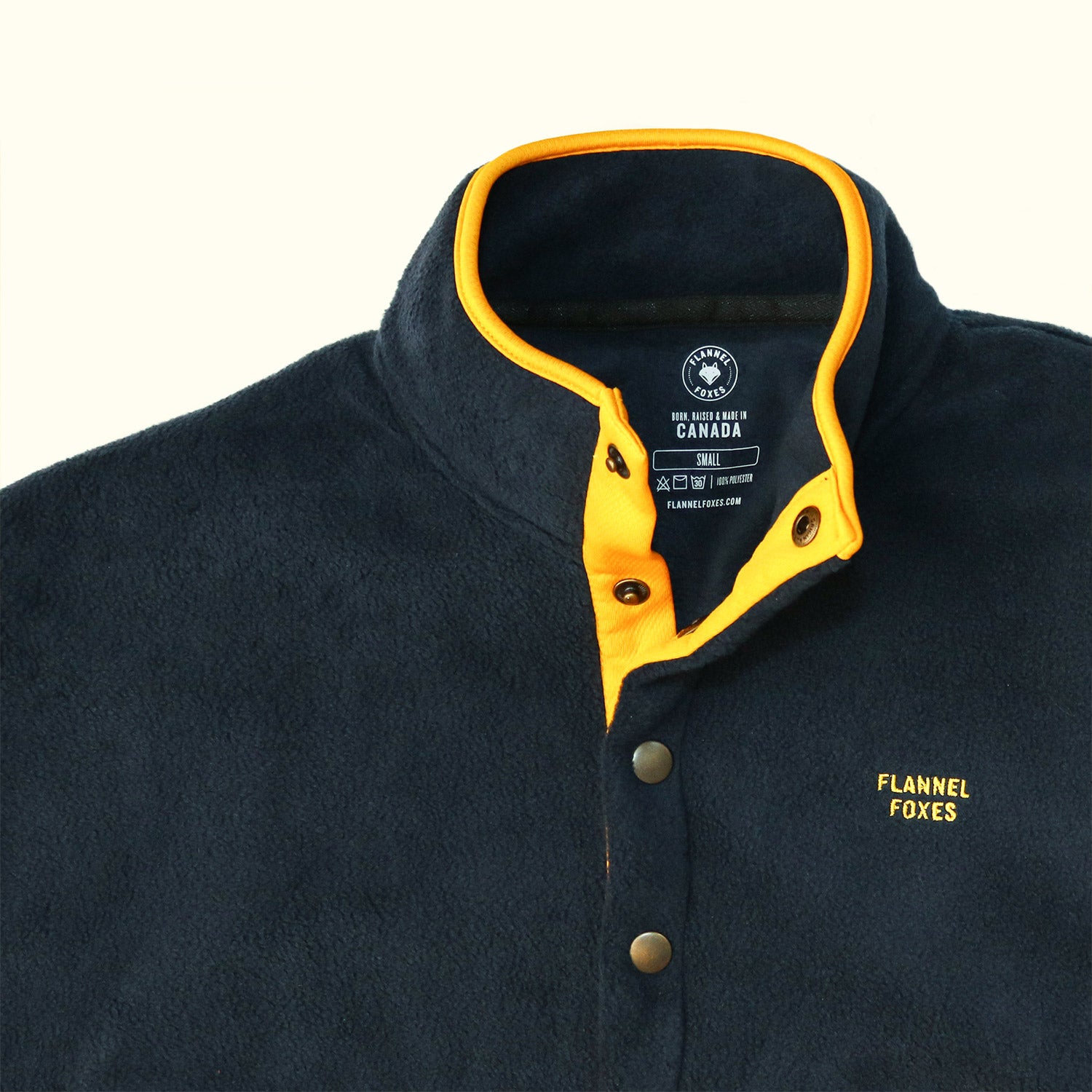Fleece Jacket – Mustard & Navy